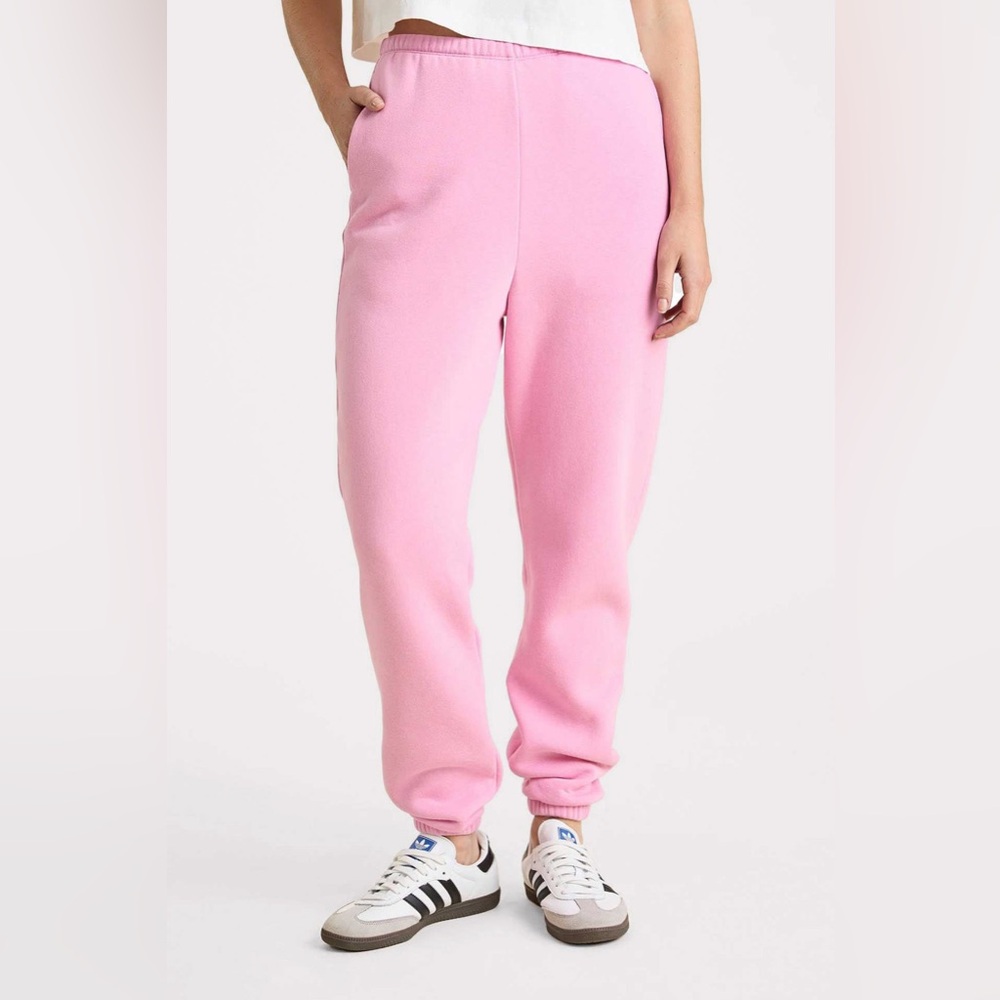 Nuuds Classic Sweatpants Joggers Bubblegum Pink Cozy Soft Loungewear Size‎ Large